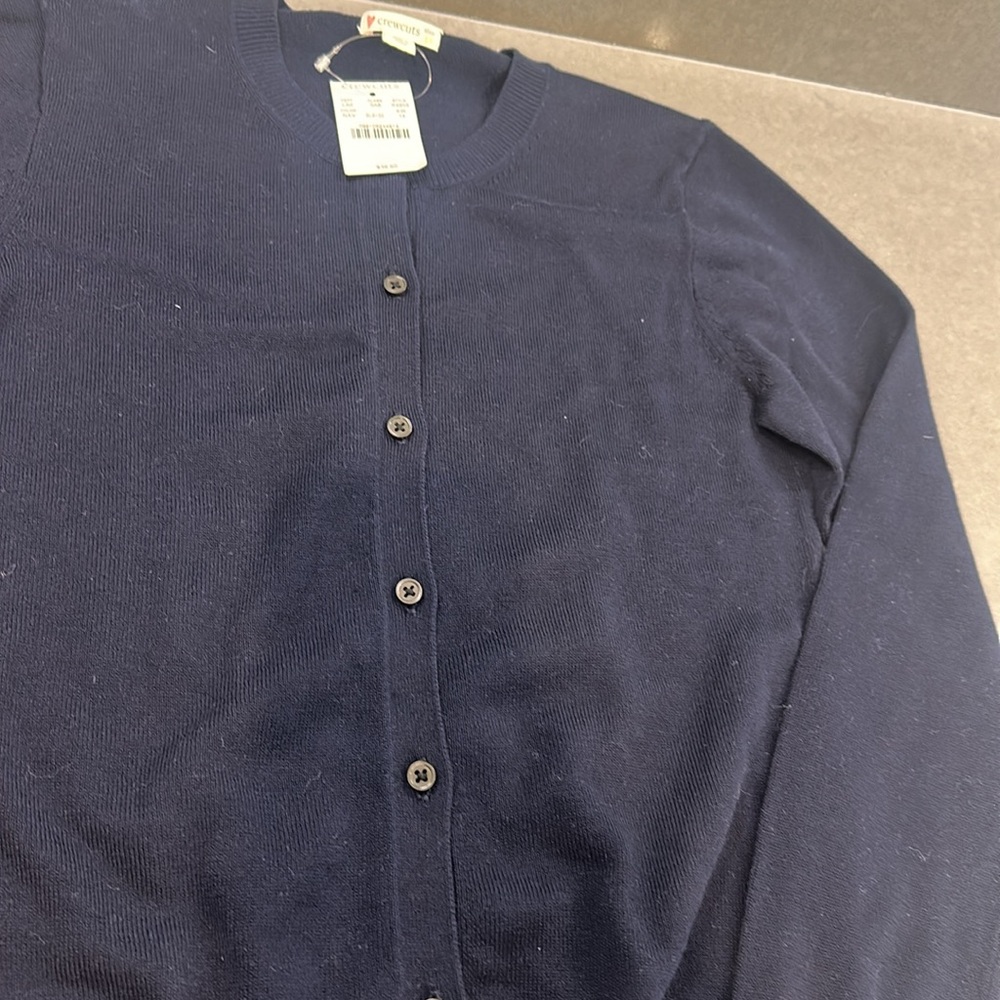 Crewcuts Navy Button-Up Cardigan - Picture 4 of 5
